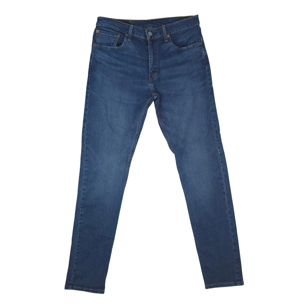 Levis 512 Slim Taper Jeans Mens 32x34 Blue Stretch Denim